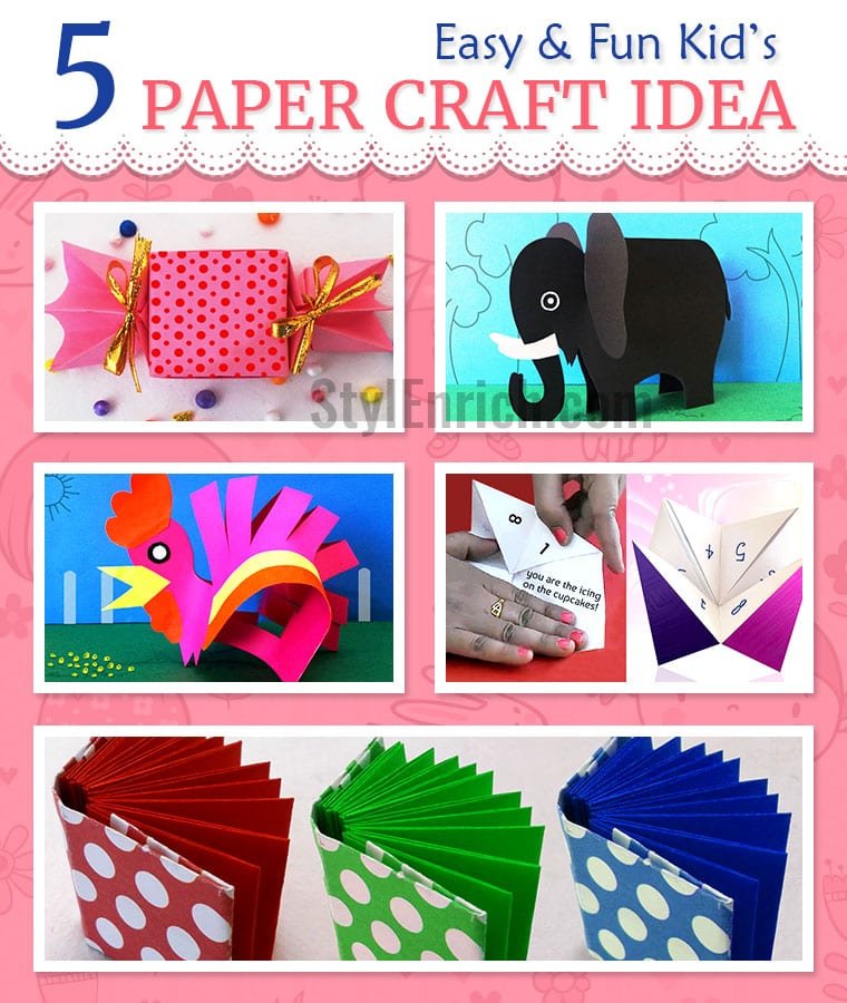 DIY Kid’s Crafts : 5 Easy & Fun Kid’s Paper Craft Ideas! – CraftEnrich