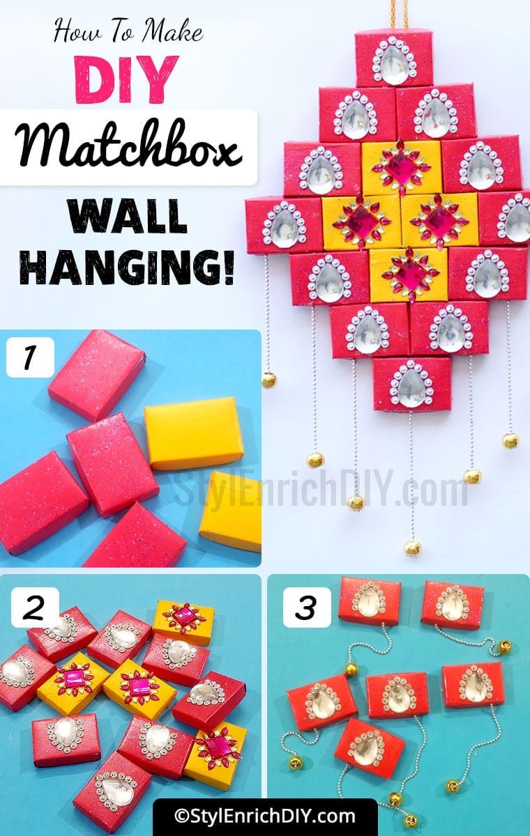 Best Out Of Waste Craft Ideas Make A Match Box Wall Décor! CraftEnrich
