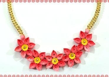 DIY Quilled Paper Necklace