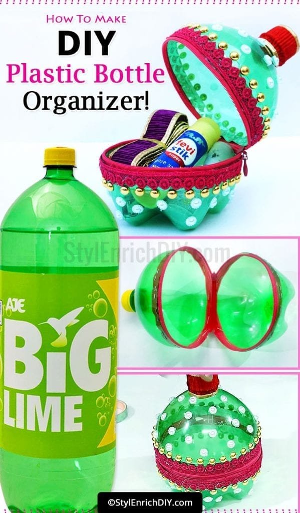 Plastic Bottle Organizer : Easy Best Out Of Waste Craft From Plastic ...